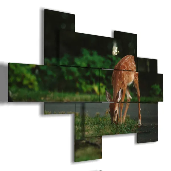 Paintings with a mountain deer