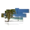 bild palmen am strand - version: 9 pannelli 209x107cm