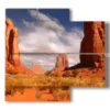 painting with landscape photos in monument valley - version: 4 pannelli 91x85cm