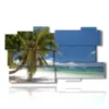 painting palm trees on the beach - version: 11 pannelli 184x104cm
