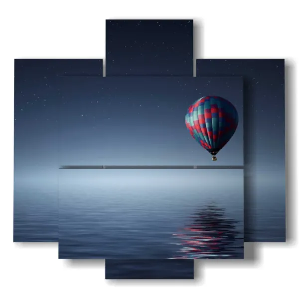 cuadros con globos aerostáticos