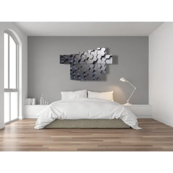 peintures argent et noires