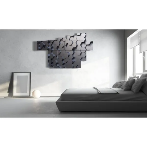 quadri moderni argento con cornice