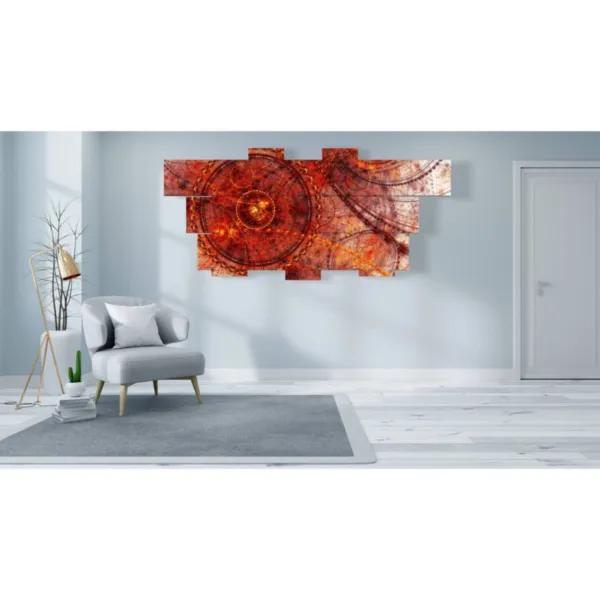 Modern prints with antique red