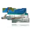 quadro spiaggia maldive - version: 9 pannelli 180x103cm