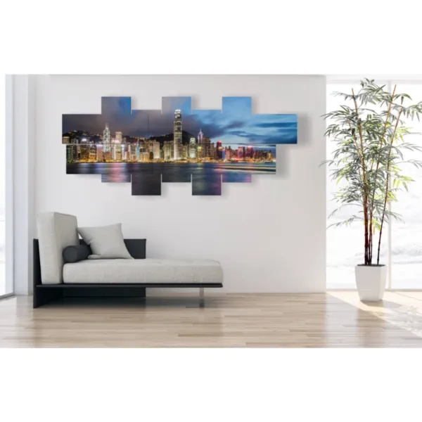 Hong Kong skyline wall art