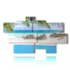 quadro con dipinto al mare seycelles - version: 9 pannelli 187x108cm
