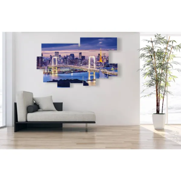 Impresiones decorativas con horizonte urbano