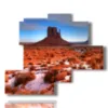 quadro con paesaggio monument valley arizona - version: 5 pannelli 120x99cm