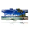painting boats in a dream island - version: 13 pannelli 233x107cm