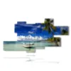painting boats in a dream island - version: 8 pannelli 210x115cm