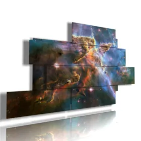 A painting with fantasy images of a knight