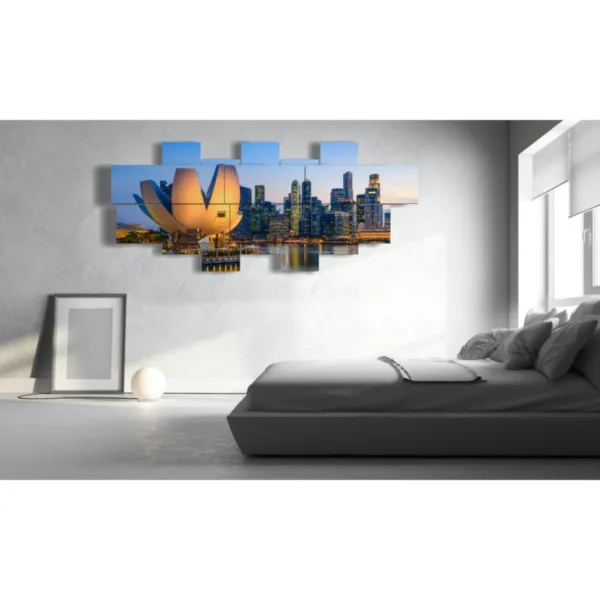 Decoración con fotos de Singapur