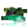 surrounded by greenery for the paintings at plitvice lake in croatia - version: 10 pannelli 189x106cm