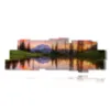tableau aube sur le lac sentier lumineux sur le lac tipsoo - version: 18 pannelli 306x110cm