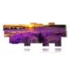 paintings lavender flowers kissed by a spectacular sunset - version: 19 pannelli 306x116cm