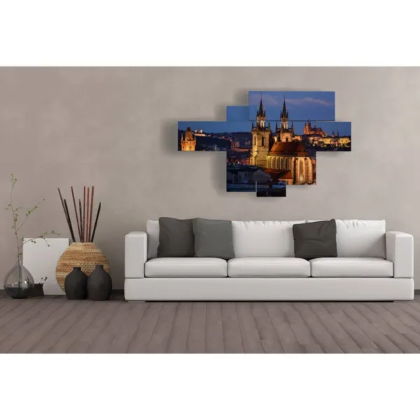 decorazioni murali città di notte