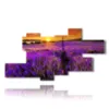 paintings lavender flowers kissed by a spectacular sunset - version: 8 pannelli 210x115cm