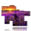 cuadros flores de lavanda besadas por una espectacular puesta de sol - version: 9 pannelli 171x126cm