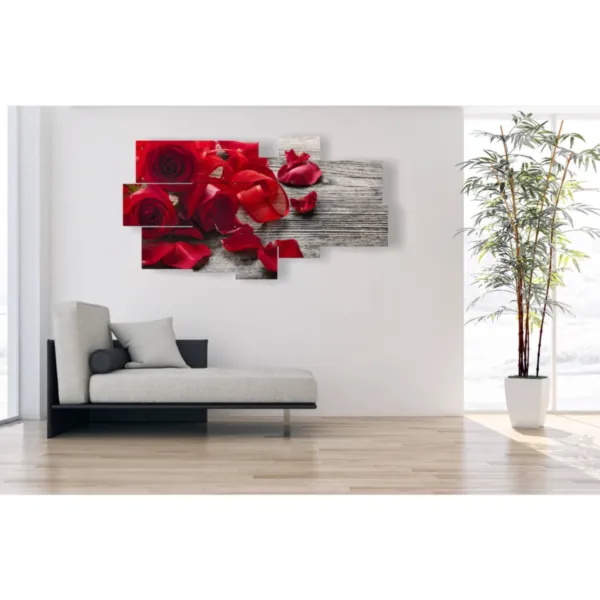 quadri romantici di rose rosse