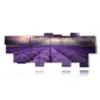 paintings with lavender flowers in a reflected sky - version: 19 pannelli 306x116cm
