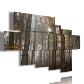 Gemälde Bäume Winter im kahlen Wald