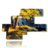autunno quadri foglie in giallo - version: 8 pannelli 171x119cm