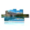 paintings with lake mountain lake kissed by the mountains - version: 12 pannelli 240x106cm
