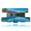 tableaux avec lac montagne lac embrasse par les montagnes - version: 8 pannelli 186x97cm