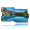 paintings with lake mountain lake kissed by the mountains - version: 10 pannelli 183x100cm