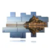 mare quadri mont saint michel in francia - version: 19 pannelli 260x152cm