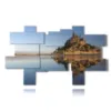 tableaux mer mont saint michel en france - version: 17 pannelli 247x146cm