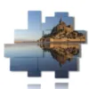 seebilder mont saint michel in frankreich - version: 13 pannelli 177x149cm