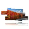 tableaux paysages d automne se refletant dans le lac - version: 9 pannelli 212x104cm