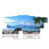 quadri al mare perfect paradise beach spiaggia idilliaca a ilha grande rio do janeiro - version: 13 pannelli 239x101cm