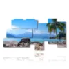 bilder am meer perfect paradise beach idyllischer strand in ilha grande rio do janeiro - version: 10 pannelli 207x106cm