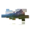 paintings with mountains passo di giau - version: 12 pannelli 257x117cm
