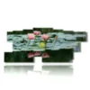 flowers painting pink water lily - version: 13 pannelli 239x101cm