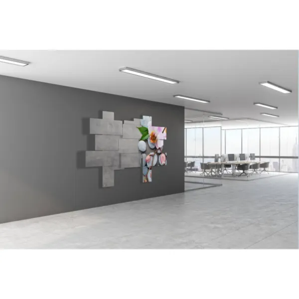 tableaux avec des fleurs et des pierres