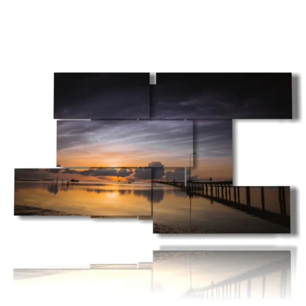 cuadros de atardecer