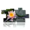 tableau aux fleurs de lotus - version: 10 pannelli 200x106cm