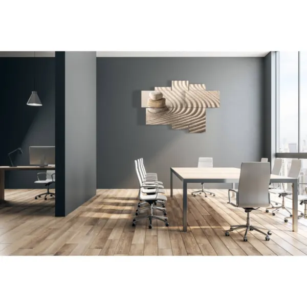 Gemälde mit entspannender Sandmalerei