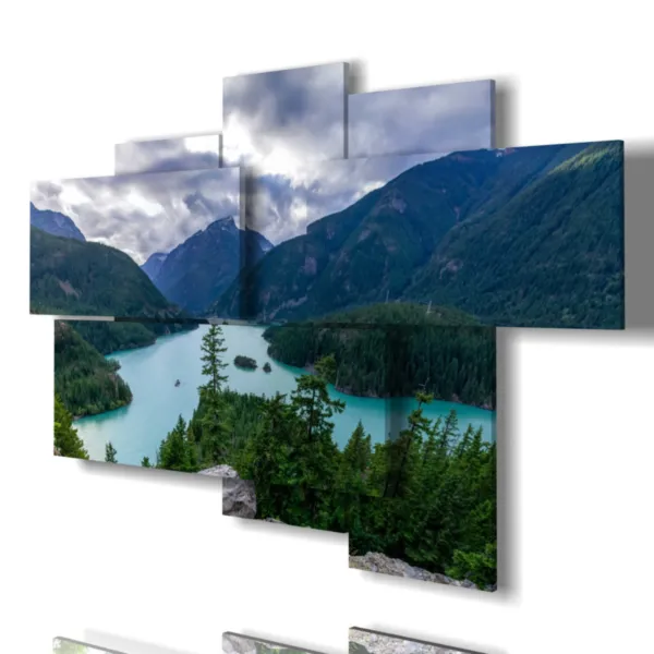 tableaux de paysages de montagne