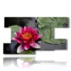 ninfee quadro nello stagno - version: 9 pannelli 177x101cm