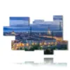 paintings city of turin panoramic in the evening - version: 11 pannelli 198x123cm