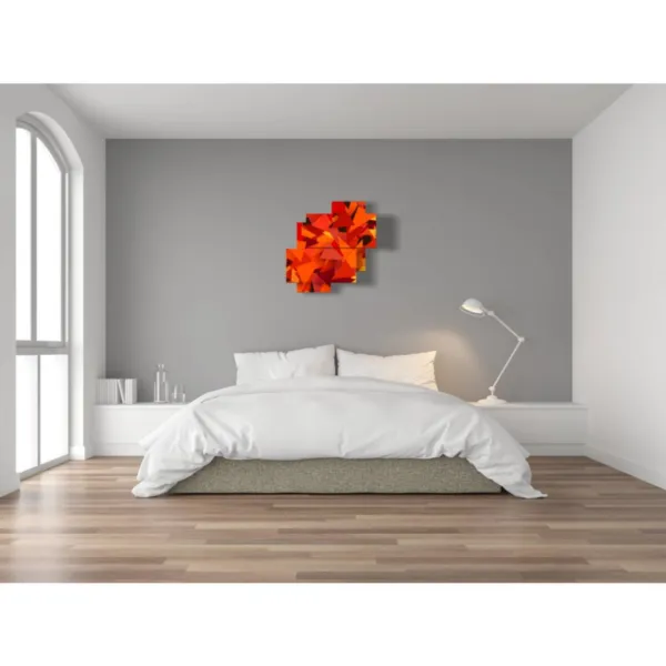 Tableaux de design avec des formes géométriques.