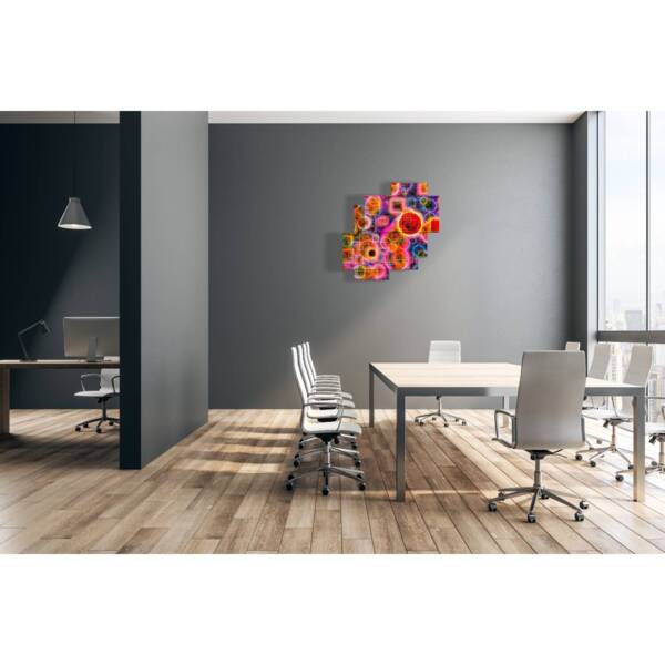 sphères colorées en images abstraites pour tableaux