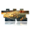 paintings with balloon immersed in the clouds - version: 12 pannelli 232x106cm