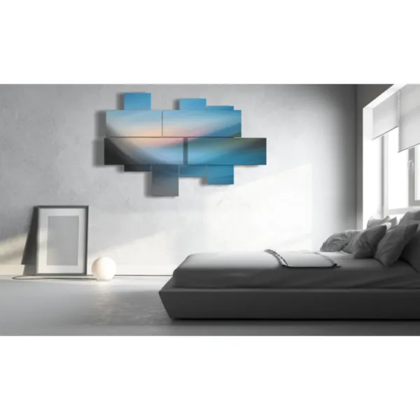 modern painted landscapes with a veiled/natural theme