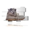 bild katze versteckt sich im schuh - version: 10 pannelli 190x110cm